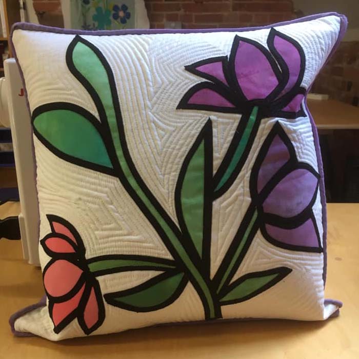 Cushion made at The Sewing Barn