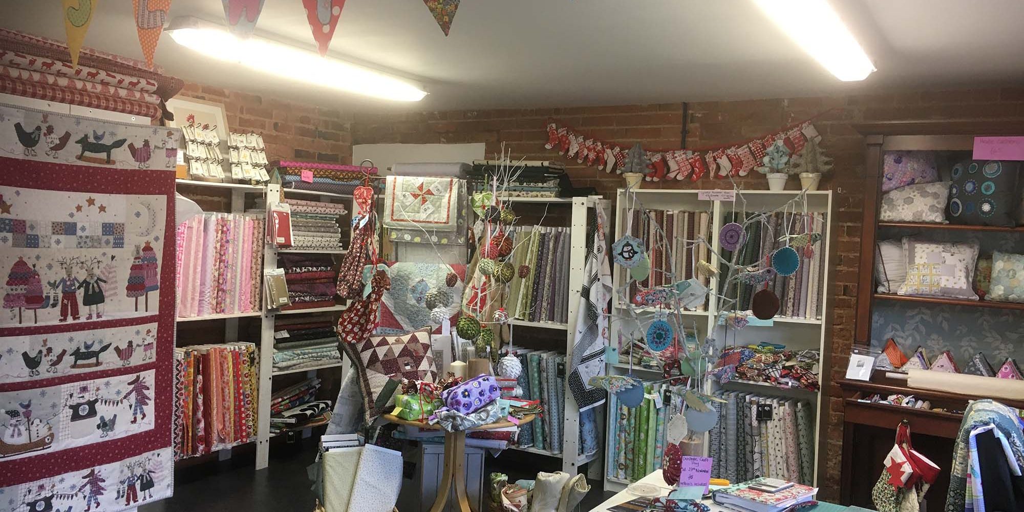 Fabric shop at The Sewing Barn