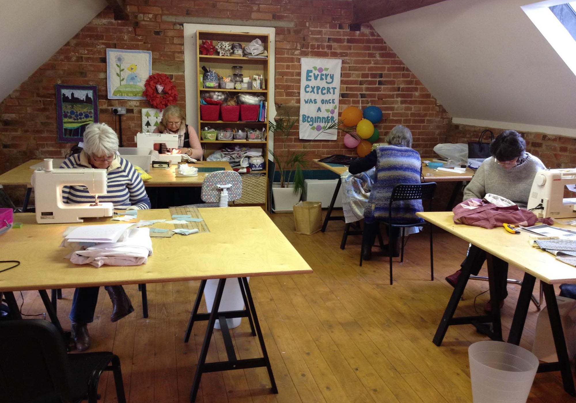 Workshops going on at The Sewing Barn